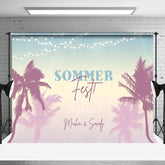 Brauch Nacht Palme Bäume Sommer Fest Party Hintergrund